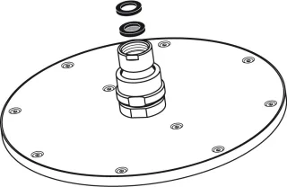 Ideal Standard Kopfregenbrause, d:200mm, Chrom F961046AA