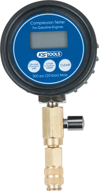 KS Tools Kompressionsmanometer 0-20 bar - 152.2031