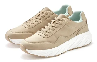 John Devin Sneaker "Schnürschuh, Freizeitschuh, Schnürhalbschuh, Halbschuh, Turnschuh" mit kontrastfarbenem Innenfutter Unisex VEGAN