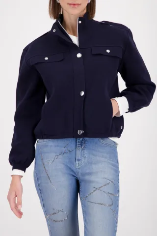 monari - Cargo-Strickjacke marine - Gr. - 36