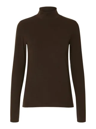 Selected - Rollkragenpullover braun - Gr. - L