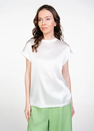 (THE MERCER) N.Y. - Bluse ivory - Gr. - 42