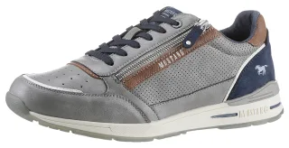 Mustang Shoes Sneaker mit Außenreißverschluss, Freizeitschuh, Halbschuh, Schnürschuh