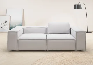 Home affaire 2-Sitzer "Watertown, modernes Sofa 246 cm breit, auch in Feincord" stilvolles Sofa für 2 Personen mit extra breiter Sitzfläche
