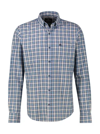 LERROS - BUTTON DOWN storm blue - Gr. - XXL
