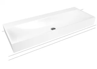 Kaldewei Aufsatzwaschtisch Silenio, Modell 3049ohne Überlauf 1200x460, 906406363001 906406363001
