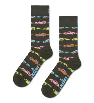 happy socks - Car Stripe Sock Grün - Gr. - 43.5