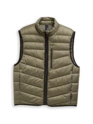 Tom Tailor - Lightweight Steppweste mit Stehkragen faded leaf green - Gr. - M