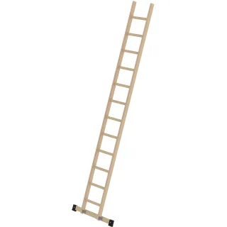 Munk Sprossen-Anlegeleiter Holz mit Traverse - 033115