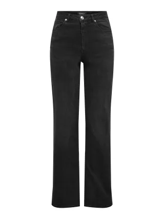 ONLY - ONLJUICY-WAUW HW WIDE DNM GUA006 NOOS Washed Black - Gr. - S/34