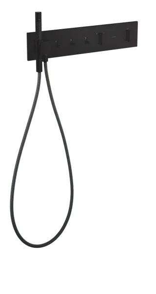 Hansgrohe Thermostatmodul 540/110 Axor ShowerComposition 3 Verbraucher, mattschwarz, 12572670 12572670