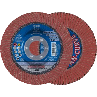 PFERD TOOLS POLIFAN CURVE Fächerscheibe PFR Speziallinie SGP ALU für Alu - 67689048
