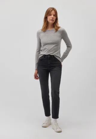 Mavi - CREW NECK BASIC SWEATER light grey melange - Gr. - L