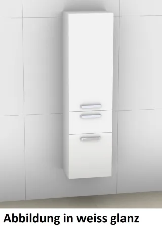Artiqua 400 Hochschrank, Quarzgrau Matt Select, 400-HTL-1-45-L-7163-173 400-HTL-1-45-L-7163-173
