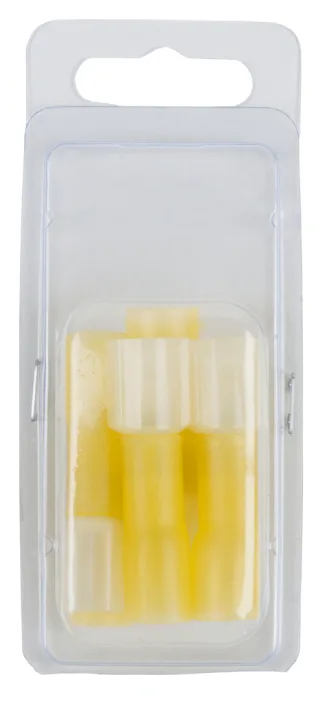 KS Tools Sortiment isolierter Quetschverbinder, gelb, AWG12-10, 6-tlg Stecker gelb - 970.0660