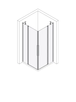 Koralle Eckdusche myDay EPFS R 75, VB01607520D81 VB01607520D81