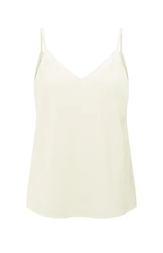 Yaya - Tanktop mit Spitze beige - Gr. - 40