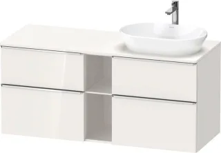 Duravit D-Neo Konsolenwaschtischunterbau wandhängend Weiß Hochglanz 1400x550x664 mm - DE4970R1022000 DE4970R10220000