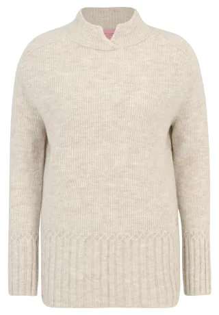 betty barclay - so cosy - - Grobstrick-Pullover light beige melange - Gr. - 40