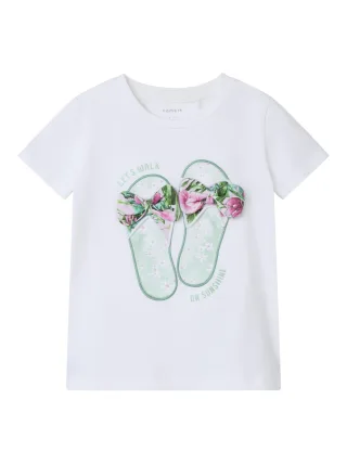 NAME IT - NMFFIWI SS TOP bright white - Gr. - 92