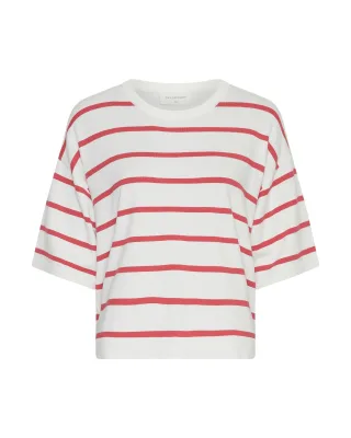 msch copenhagen - MSCHGeanine Rachelle 2 4 Pullover STP egret rose red - Gr. - L/XL