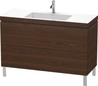 Duravit L-Cube c-bonded Set bodenstehend Nussbaum gebürstet Matt 1200x480x698 mm - LC6939O6969 LC6939O6969