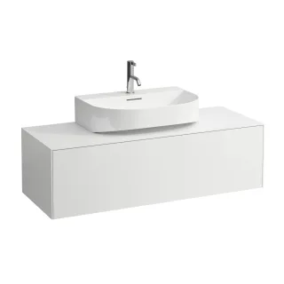 LAUFEN Waschtischunterschrank Sonar 457x1177x341 Aus mi, 1Schubl H816341/2 weiss matt H4054510341701