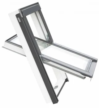 VELUX Konzern BALIO Dachfenster APB aus Kunststoff incl. Universal - Eindeckrahmen 0-50mm