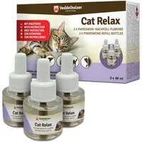 Veddelholzer Katzen-Spielspray Relax Cat Pheromone Katzen Nachfüll Set aus 3 x 45ml Flakon (Beruhigungsmittel für Katzen, 3-St., Entspannungs & Anti Stress Mittel für Katzen), urinieren verhindern gegen kratzen