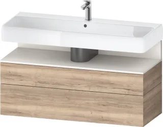 Duravit Qatego Waschtischunterbau wandhängend Eiche Marmoriert Matt 1190x470x590 mm - QA439608455001 QA4396084550010