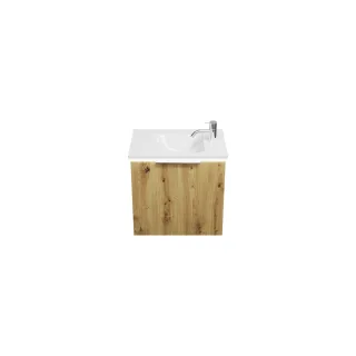 Burgbad Mineralguss Waschtisch-Set Eqio Eiche Dekor Urban/Alpinweiss, SFPR052F5662C0001 SFPR052F5662C0001