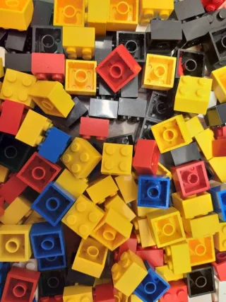 200 Stück LEGO® Steine 2x2 Noppen gemischt