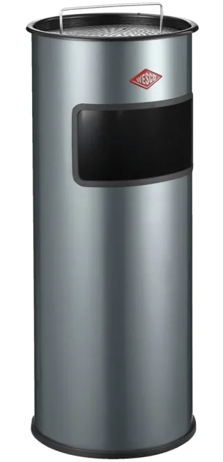 WESCO Aschenbecher Standascher mit Sieb, Stahlblech, 30 Liter