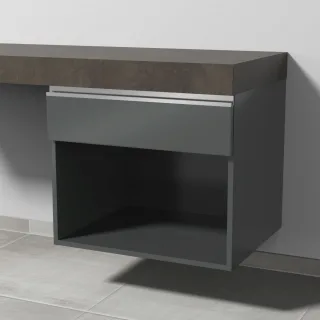 Sanipa Anbau-/Solitärschrank 2morrow (L2355) 510x600x520 Anthrazit-Glanz, L235579 L235579