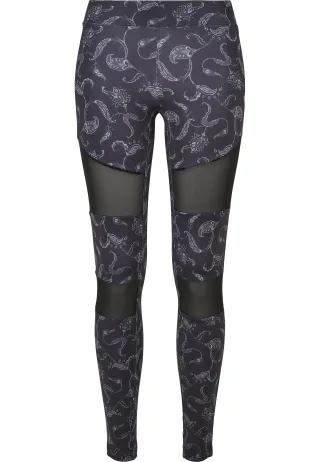 URBAN CLASSICS Leggings "Urban Classics Damen Ladies Tech Mesh AOP Leggings"
