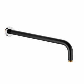 Kludi A-QA Wand-Brausearm 400 mm Wandrosette mattschwarz/chrom, 6651487-00 6651487-00