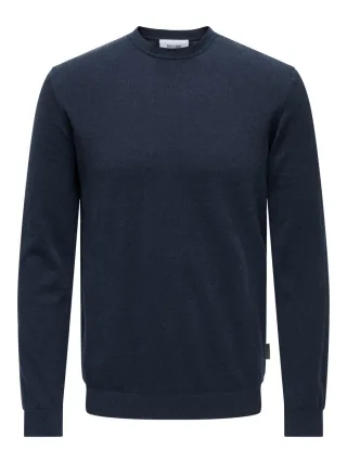 only & sons - Pullover - Onsloui blau - Gr. - S