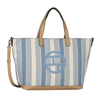 TOM TAILOR BAGS - Gilda stripes blue - Gr. - L