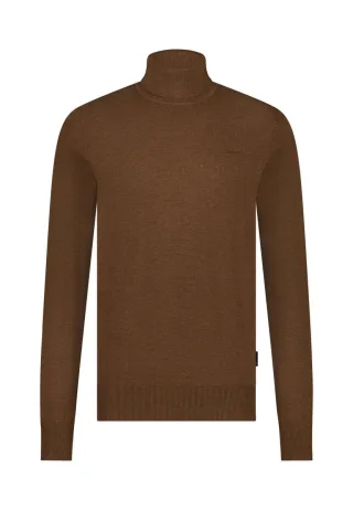 State of Art - Basis-Rollkragenpullover braun - Gr. - XXL