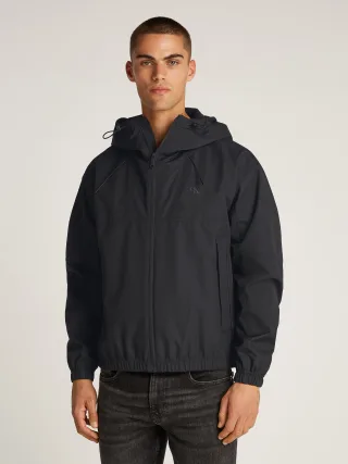 Calvin Klein Jeans Allwetterjacke "TECHNICAL JACKET" mit Kapuze Logodruck, Eingriffstaschen