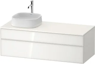Duravit Zencha Konsolenwaschtischunterbau wandhängend Weiß n/a & Supermatt 1300x550x442 mm - ZE4822L ZE4822L64840000