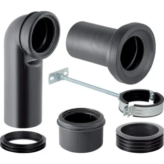 Geberit Monolith Anschlussgarnitur für Stand-WC 90 /110 131082161