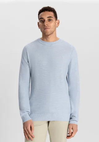 Dstrezzed - Mercury Crew Melange Slub lt. blue - Gr. - L