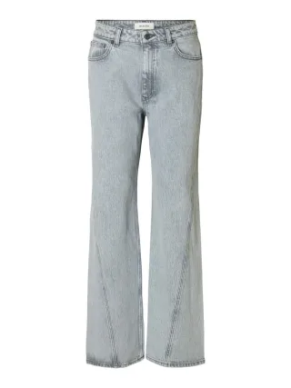 Selected - Jeans - Slfwide grau - Gr. - 32/32