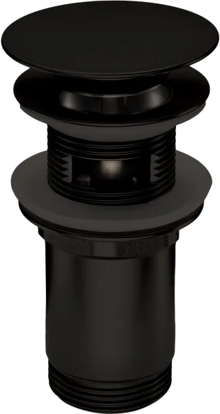 Neuesbad Serie 600 Klick-Klack Ablaufgarnitur , schwarz matt, für Waschtische mit Überlauf NB1NHC_N10U1