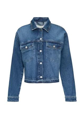 s.Oliver Red Label - Oversized Jeansjacke blau - Gr. - 44