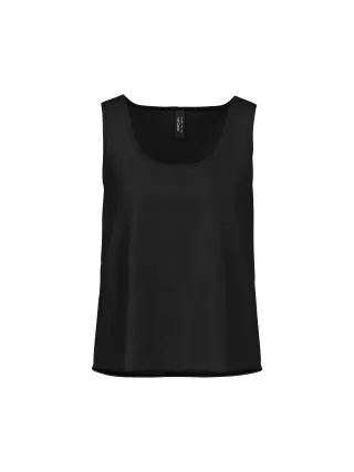 Marc Cain Additions - Seidentop mit Rundhalsausschnitt black - Gr. - 36
