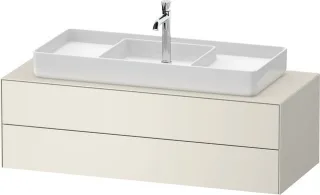 Duravit White Tulip Konsolenwaschtischunterbau wandhängend Nordic Weiß Seidenmatt 1300x550x408 mm -  WT4987M39390010