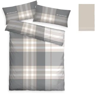 TOM TAILOR HOME Bettwäsche "Nick in Gr. 135x200 oder 155x220 cm" 3 mit Gratiszugabe Gästehandtuch