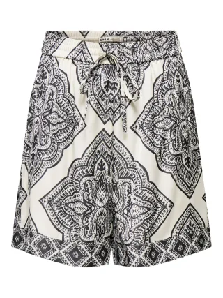 ONLY - ONLHAIRON HW PULL-UP SHORTS WVN Cloud Dancer - Gr. - M